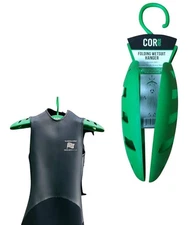 Two COR Surf Folding Wetsuit Hanger, 1 new, 1 used drying rack lot Green Surfing
