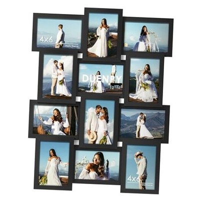 Picture Frame Collage, 12-Pack Picture Frames Collage Wall Decor, Set 4x6 Black