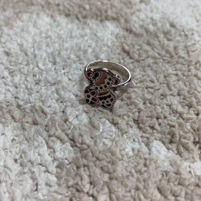 TOUS Bunter Ring Sterling Silber Elegant Schmuck Mode Accessoires Bär E276
