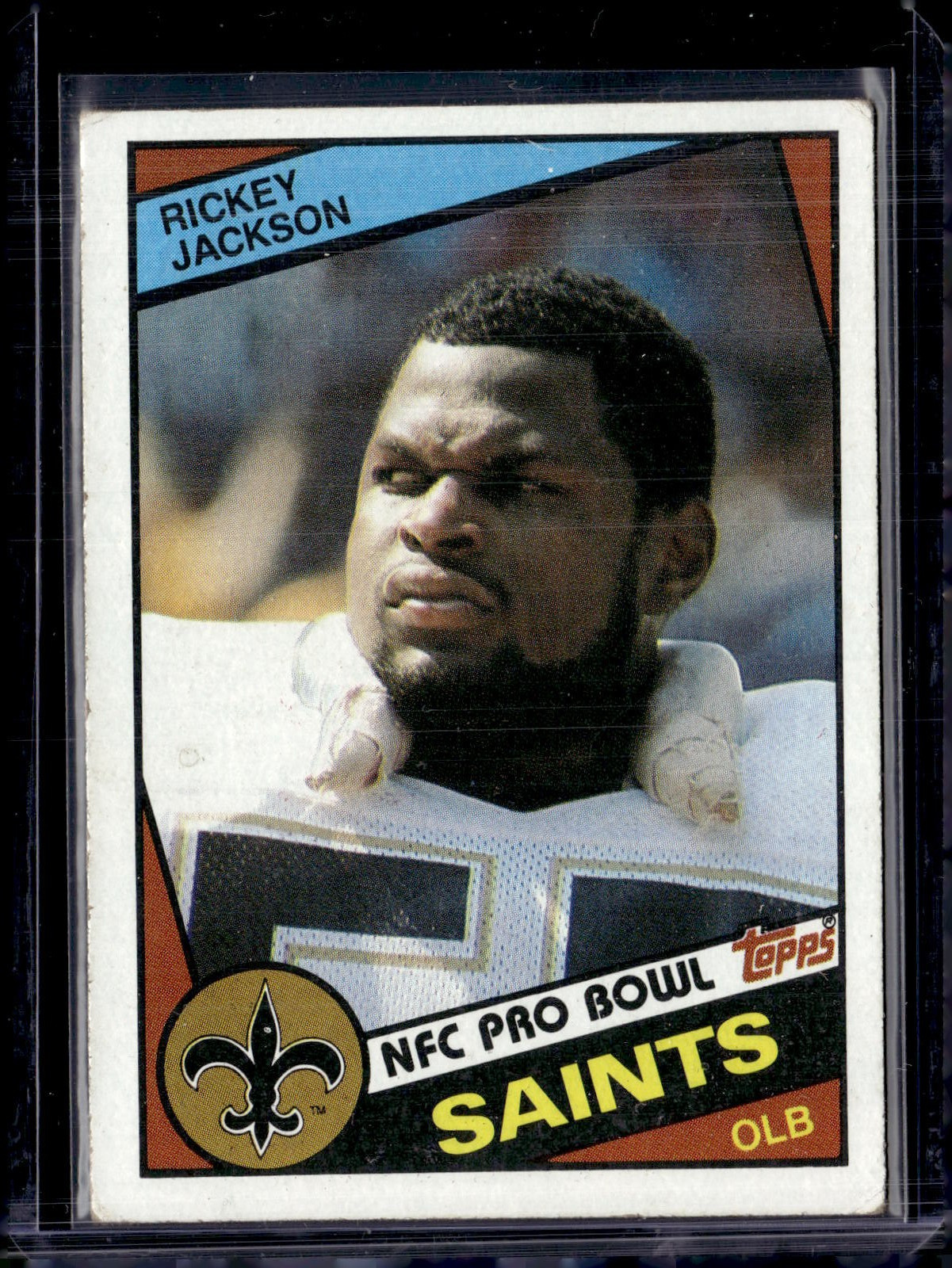 1984 Topps #303 Rickey Jackson NFC Pro Bowl Rookie RC Saints (HOF) VG-EX