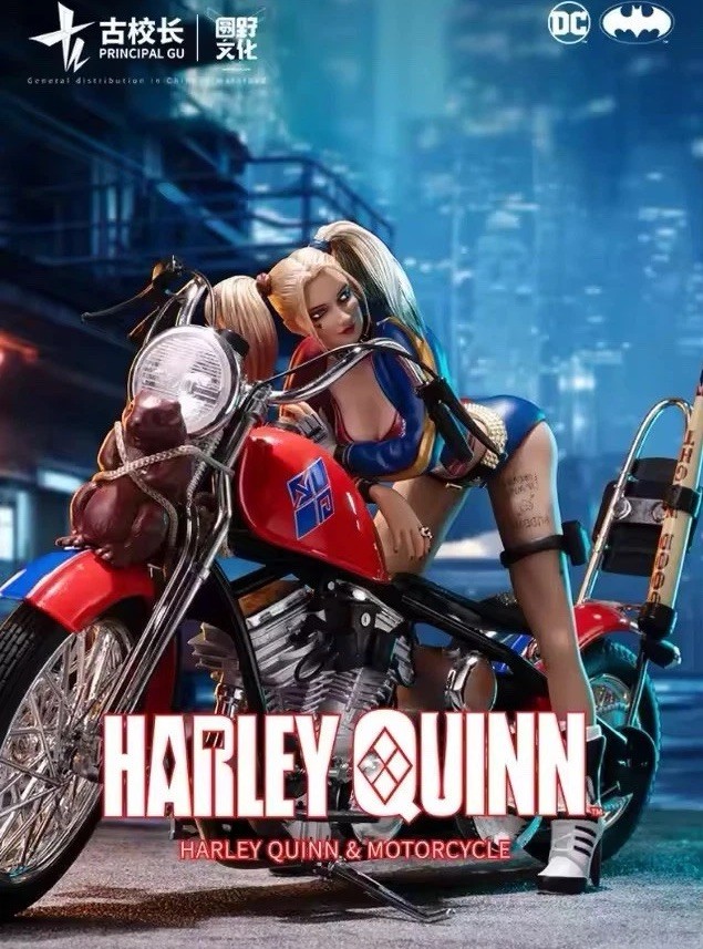 Figurine Harley Quinn avec Moto DC Comics Suicide Squad en PVC de 18cm