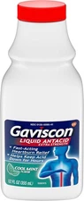 Gaviscon Extra Strength Cool Mint Liquid Antacid for Fast-Acting Heartburn Relie