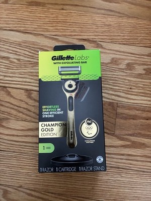 Gillette Labs With Exfoliating Bar Champion Gold Edition 1 Razor 1 Cartridge