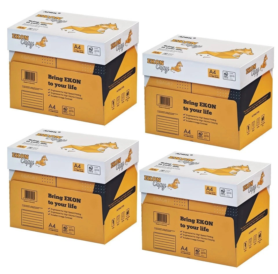 Carta FOTOCOPIE Ekon copy ALTA QUALITà A4 80 gr →  20  risme -