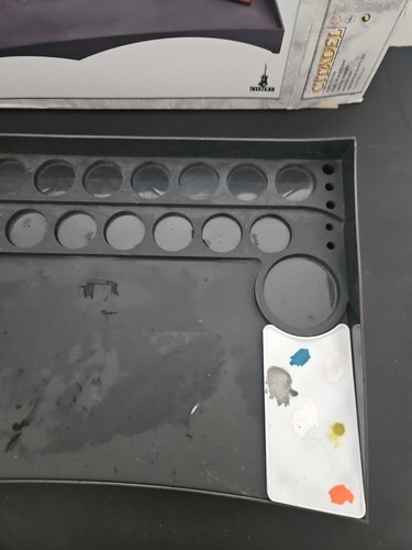 Games Workshop citadel Paint painting station With Box Used Has Mixing Trays - Picture 3 of 8