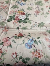 Waverly Garden Room CAMELOT Floral Gold Rod Pocket Lined Curtain Panel 36x59