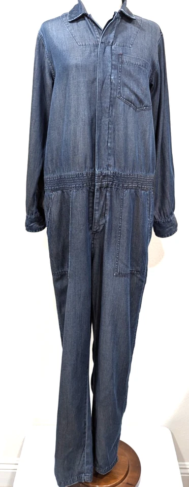 Mono de mezclilla azul TENCEL ACTUAL/ELLIOT para mujer talla 1 $348 ¡EXCELENTE ESTADO! * Foto 2 de 4