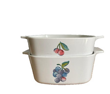Corning Ware Cherries Fruit Basket 1.5L , 1L casseroles bakeware set