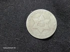 1862 THREE CENT SILVER PIECE, RARE PROOF, CIVIL WAR DATE, ONLY 470 MINTED