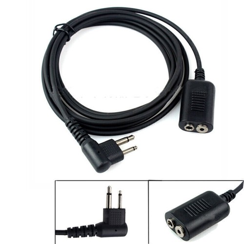 2Pin M Type Extension Adapter Cable for Motorola GP308 CP200 CP040 Radio Headset - Photo 5/8