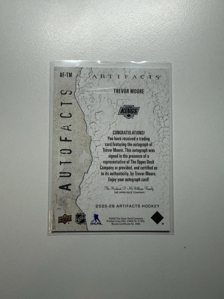TREVOR MOORE 2025-26 ARTIFACTS AUTOFACTS AUTO - Image 2 of 2