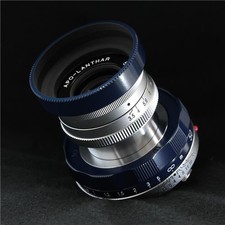 Voigtlander APO-LANTHAR 50mm F/3.5 VM Ltd. Navy/Chrome Leica M -Near Mint- 2