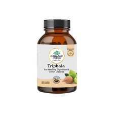 Organic India Triphala For Colon Cleanse Healthy Digestion - 180 Veg Capsules