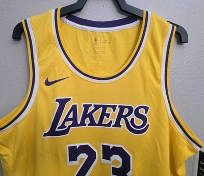 Nike Los Angeles Lakers LeBron James Icon Swingman Jersey Size 52