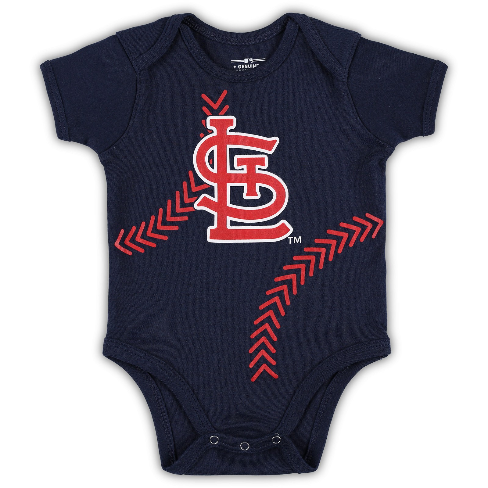 Newborn & Infant Navy St. Louis Cardinals Running Home Bodysuit