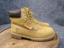 Timberland Classic 6" Wheat Nubuck Leather Boot Lace Up Size Kid 6.5 / Women 8.5