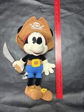 Disney Mickey Mouse Pirate Plush Toy Sword Costume Stuffed Animal