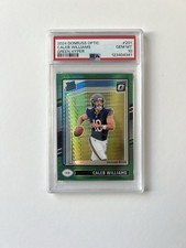 2024 PANINI DONRUSS OPTIC GREEN HYPER #201 CALEB WILLIAMS ROOKIE RC PSA 10