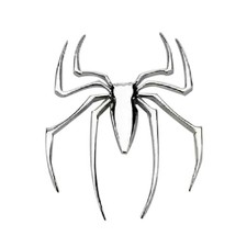Diy Car Stickers Metal Spider Shape Emblem Chrome 3d Car Truck Motor Decal