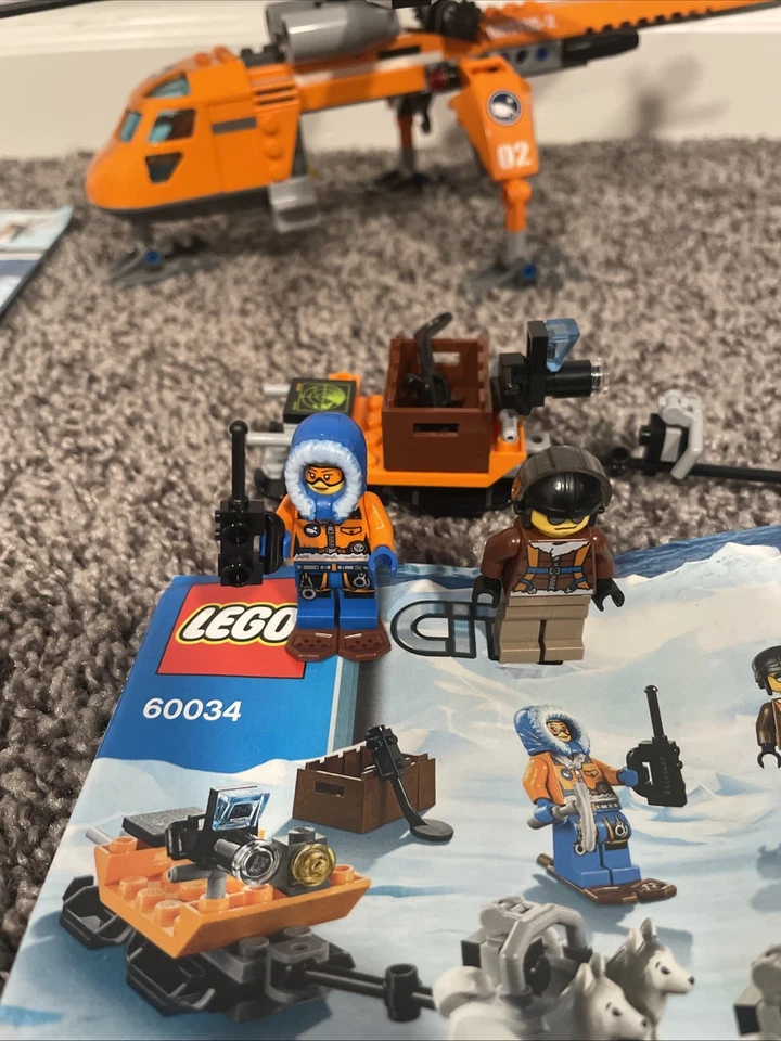 LEGO City: Arctic Helicrane (60034), 99% Complete Set With Manuals, No Box - Image 3 of 4