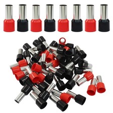 100 Pcs Wire Ferrules, 2 AWG Ferrule Connectors Wire Copper Crimp E3516 Conne...