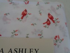 New LAURA ASHLEY QUEEN Sheet Set 100 Cotton Percale - Red Cardinal