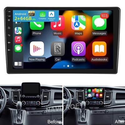 For 2020-2024 Ford Transit 10.1'' Apple Carplay Android 15 Radio Stereo GPS Navi