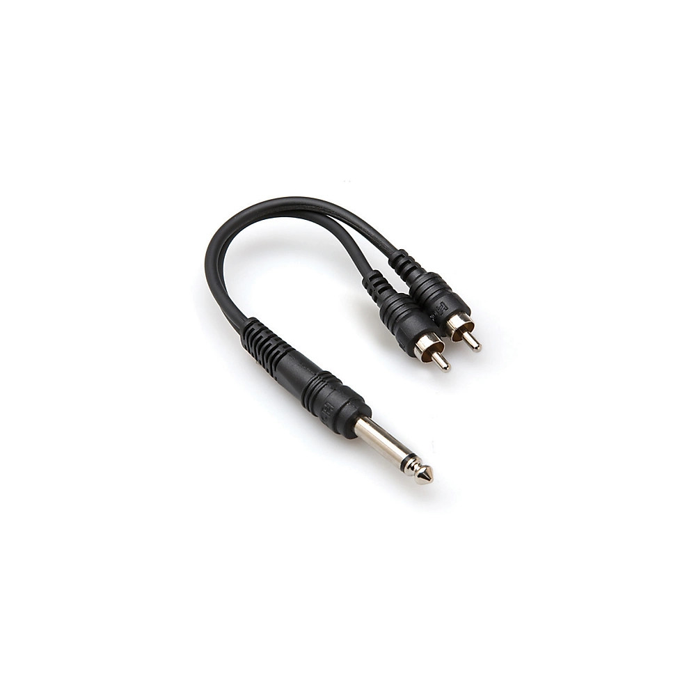 Кабель Hosa YPR-124 Mono от 1/4 Моно до 2 RCA Mono