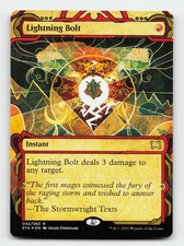 Lightning Bolt Foil Etched Strixhaven Mystical Archives Magic The Gathering Card