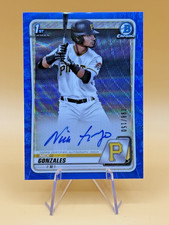 2020 Bowman Chrome 1st Baseball #CDA-NGO Nick Gonzales 098/150 Blue Wave Rookie!
