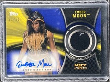 Ember Moon - 2018 Topps WWE NXT - Swatch/Autograph - 21/50