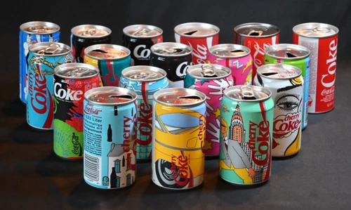 Coca Cola Vintage Empty Cans - Choice of 18 - Canadian & German & US