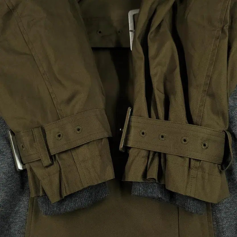 Ameri JP Khaki Brown Deep Gray Color Block Cotton… - image 11