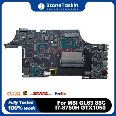 MS-16P81 VER:1.0 For MSI GL63 8SC  Gaming Motherboard SR3YY I7-8750H GTX1050 2G