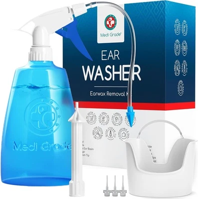MEDI GRADE Ohr Reinigung - Ohrenschmalz Entferner - Sichere Pumpe zum Ohrenschmalz
