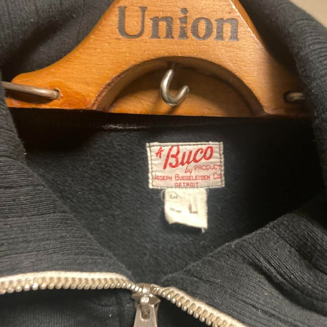 Real Mccoys Buco Ama Johnson Motors Sweat Jersey Black USED Real Mccoys Buco Ama Johnson Motors Sweat Jersey Black USED