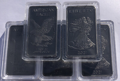 #ad #ad 5 1 TROY OUNCE OZ .999 Pure Niobium Nb Metal Walking Liberty Eagle Bars bullion $174.95