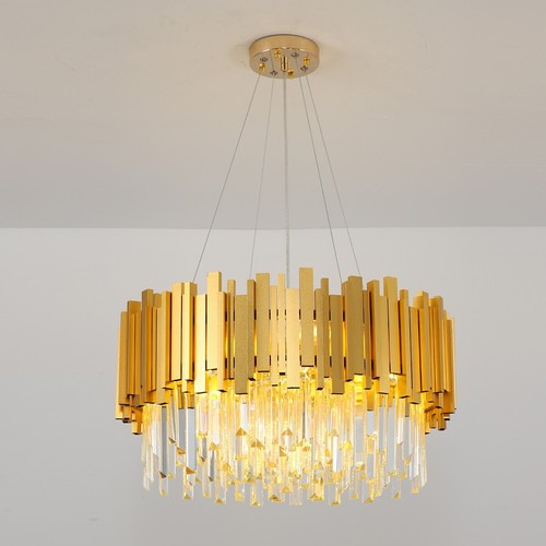 Round Crystal Chandelier for Kitchen Modern Luxury K9 Crystal Chandelier Ceiling - Picture 5 of 9