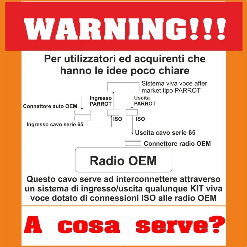 CONNETTORE ISO INTERFACCIA BLUETOOTH PER JEEP GRAND CHEROKEE DAL 2008 IN POI. - Immagine 2 di 2
