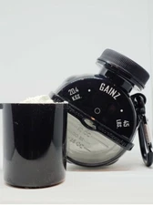 Portable Supplement Powder Storage Container/Funnel Keychain Gym Free Shipping