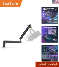 Versatile Adjustable Microphone Boom Arm for Podcasts, Gaming  Video Creation