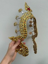 Thai Dance Headdress Srivichai Gold Crown Ram Thai Accessories Costume