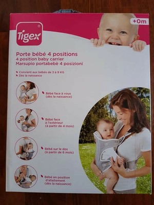 Porte Bebe 4 Positions Tigex Des La Naissance Comme Neuf Ebay