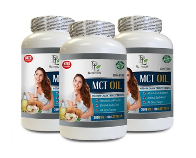 healthy energy booster - MCT OIL - paleo keto energy mct oil 3BOTTLE