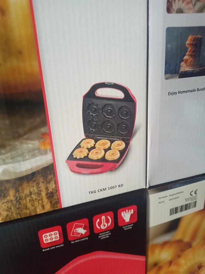 Gugelhupf Cake Maker Guglhupf Backautomat TKG CKM 1007 RD - Bild 3 von 4