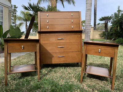Vintage John Van Koert Drexel Mid-Century Modern Nightstands