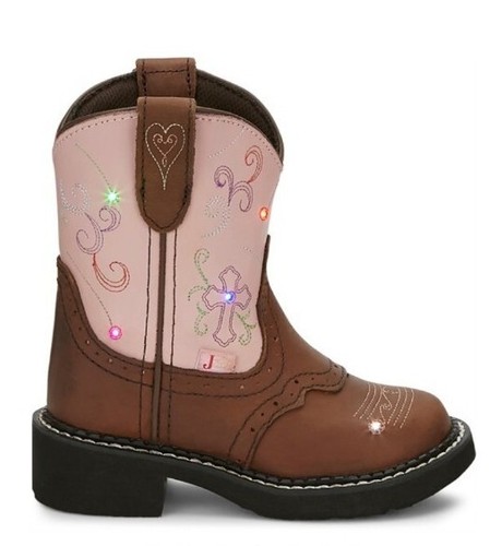 Justin Western Boots Girls Diamond Cross 9206JR