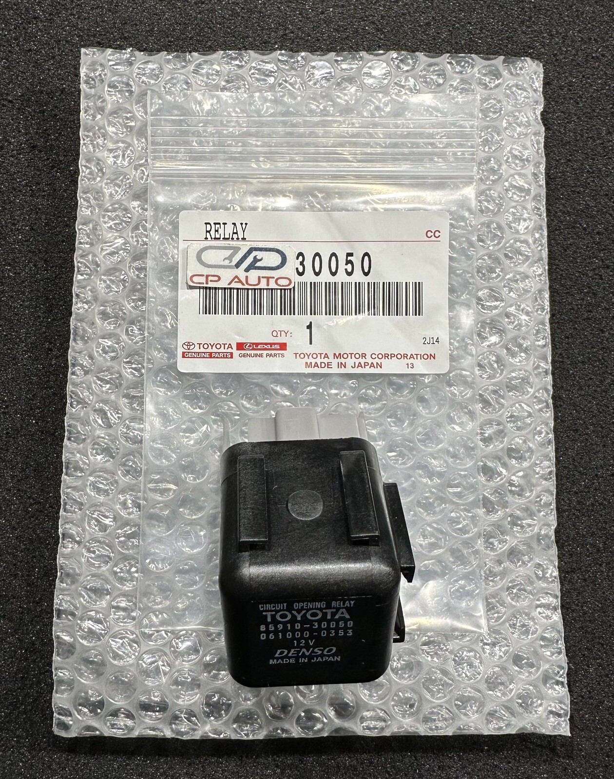 NEW OEM 91 92 TOYOTA LAND CRUISER FJ80 4.0L CIRCUIT OPENING RELAY