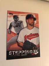 2015 Topps Series 2 Stepping Up #SU-18 Corey Kluber Cleveland Indians