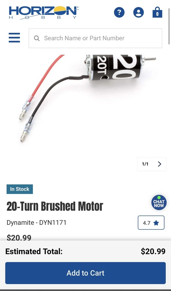 Motor cepillado Dynamite 20 vueltas DYN1171 motores eléctricos y accesorios Foto 3 de 3